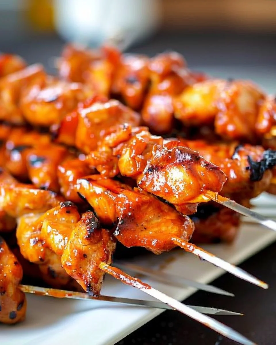 BBQ Chicken Kebabs