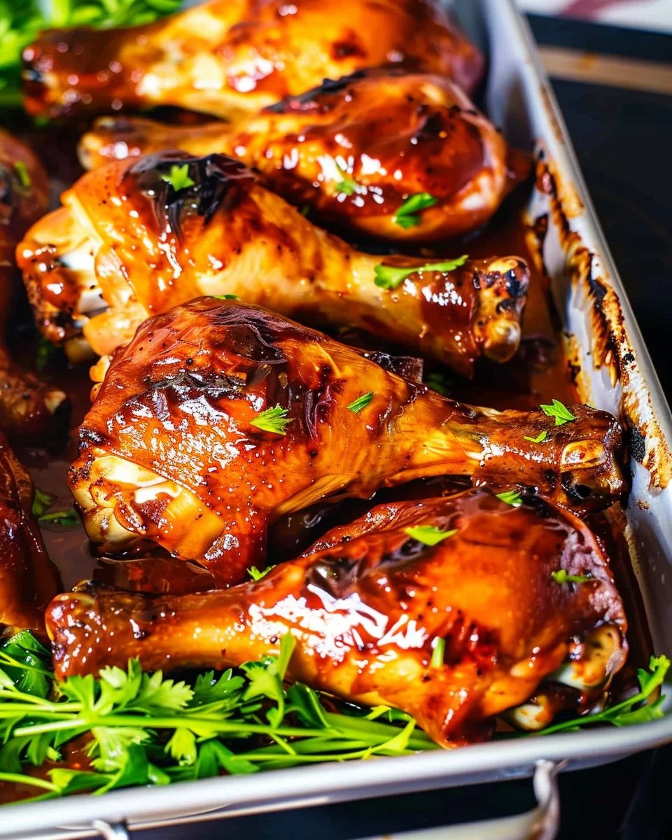 BBQ Chicken Legs in Oven