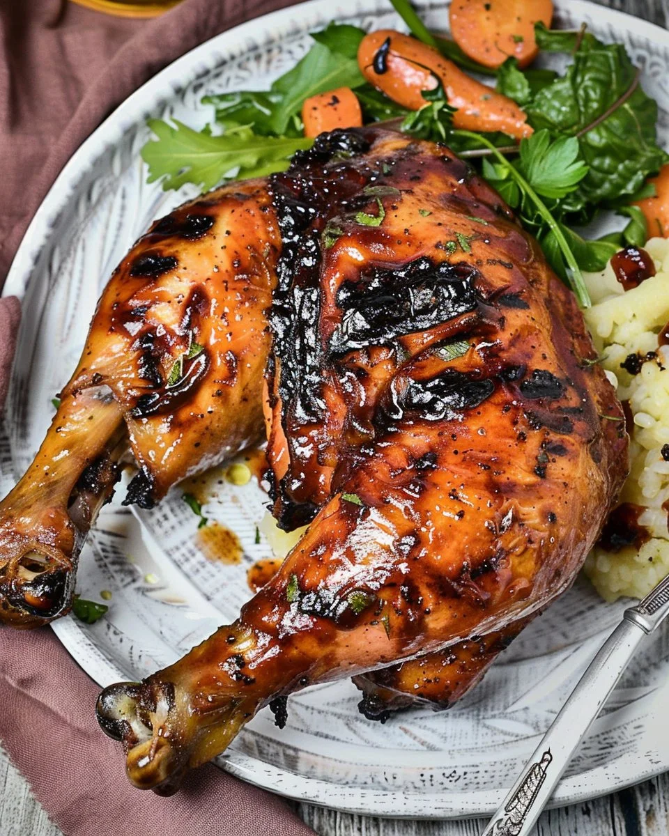 BBQ Grilled Chicken Leg Quarters