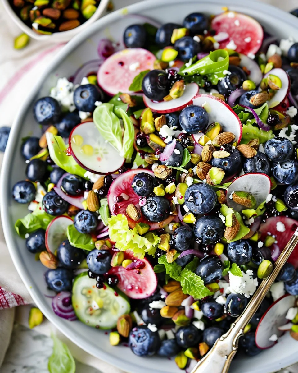 Blueberry Pistachio Spring Salad