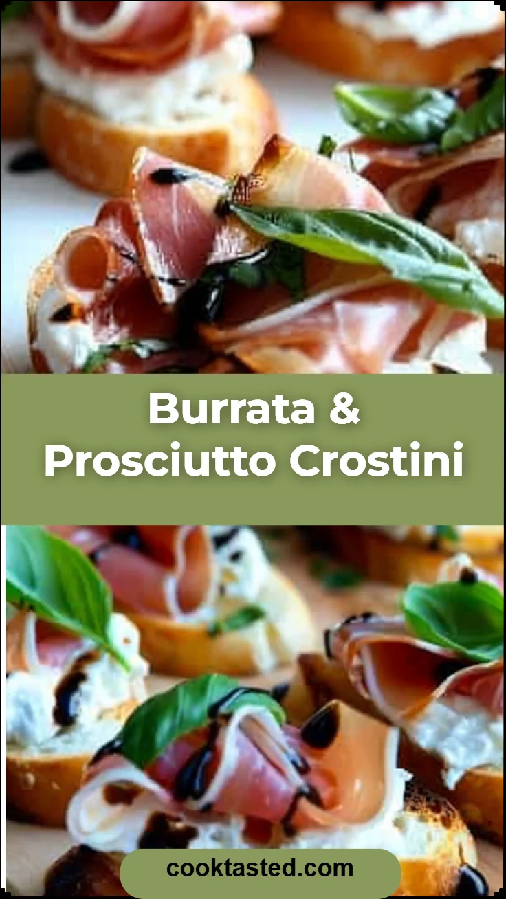 Burrata & Prosciutto Crostini