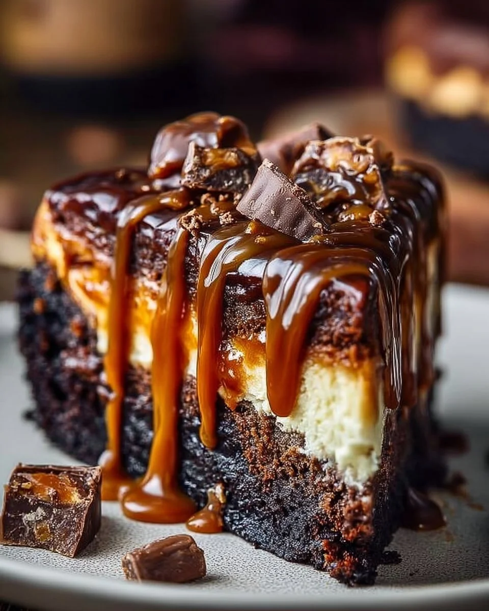 Caramel Brownie Cheesecake