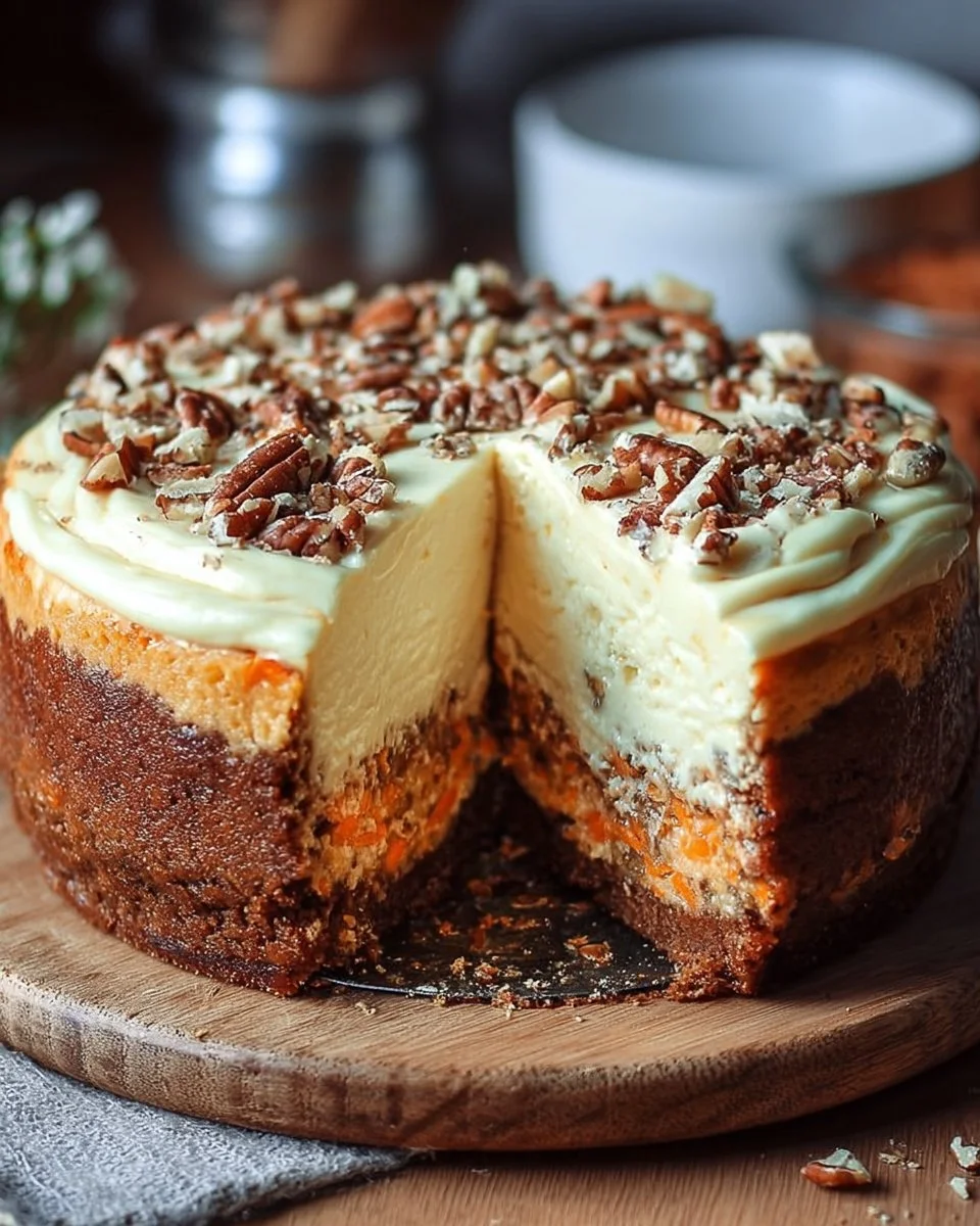 Carrot Cake Cheesecake Recipe – Easy Holiday Dessert