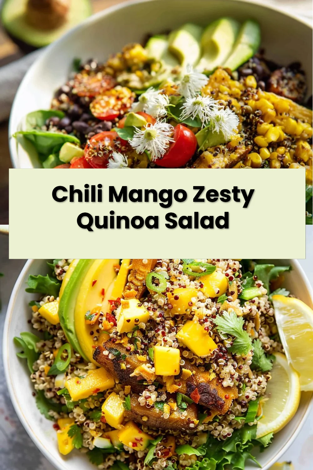 Chili Mango Zesty Quinoa Salad