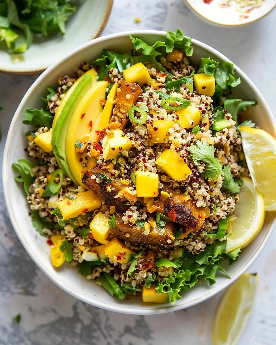 Chili Mango Zesty Quinoa Salad