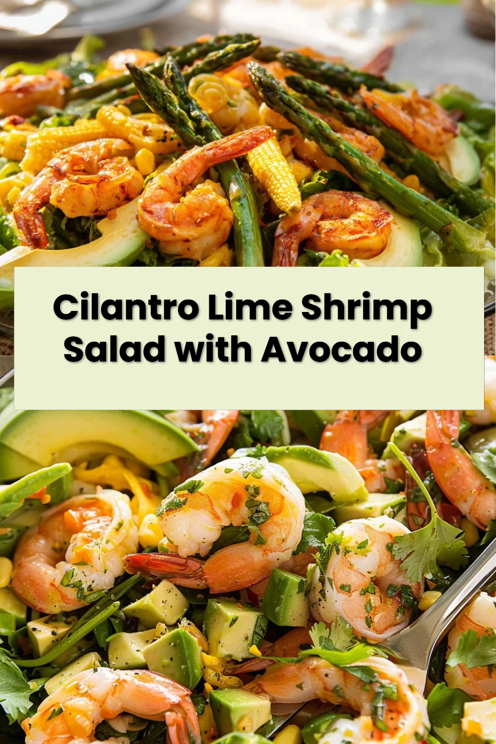 Cilantro Lime Shrimp Salad with Avocado