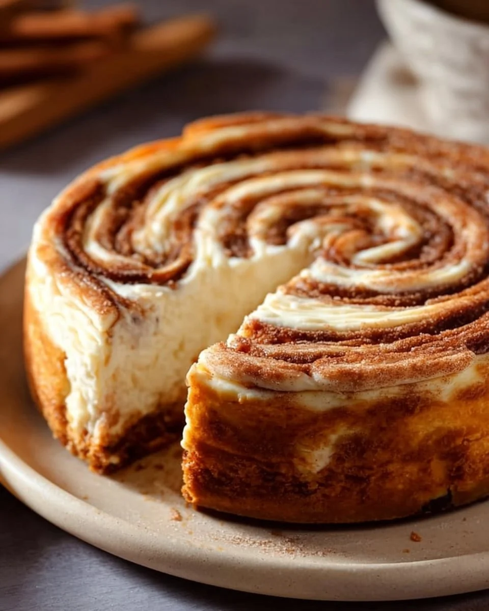 Cinnamon Roll Cheesecake