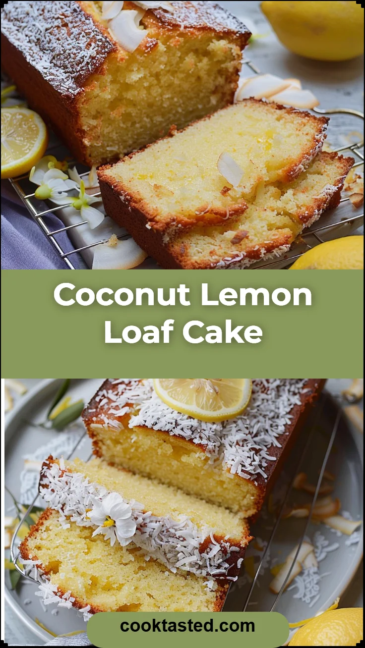 Coconut Lemon Loaf Cake