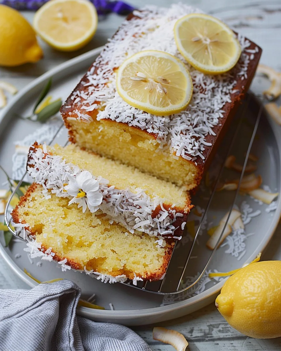 Coconut Lemon Loaf Cake