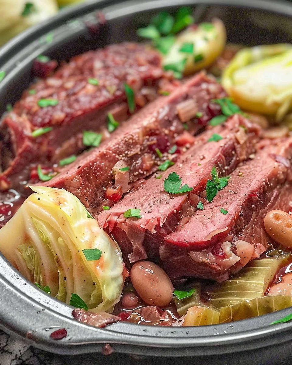 Cozy Slow Cooker Corned Beef and Cabbage Recipe Easy Comfort Meal