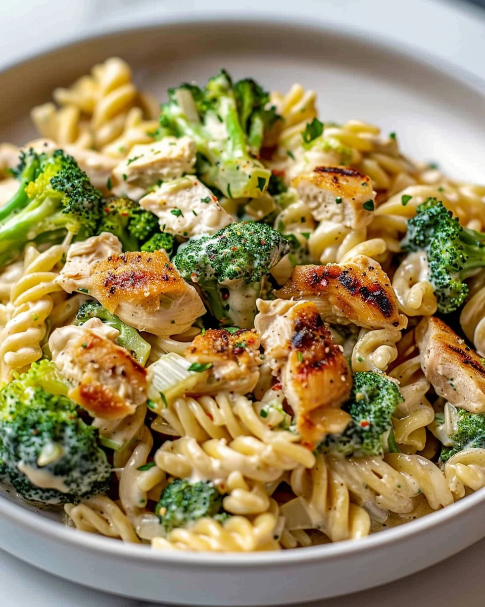 Creamy Rotisserie Chicken Broccoli Pasta