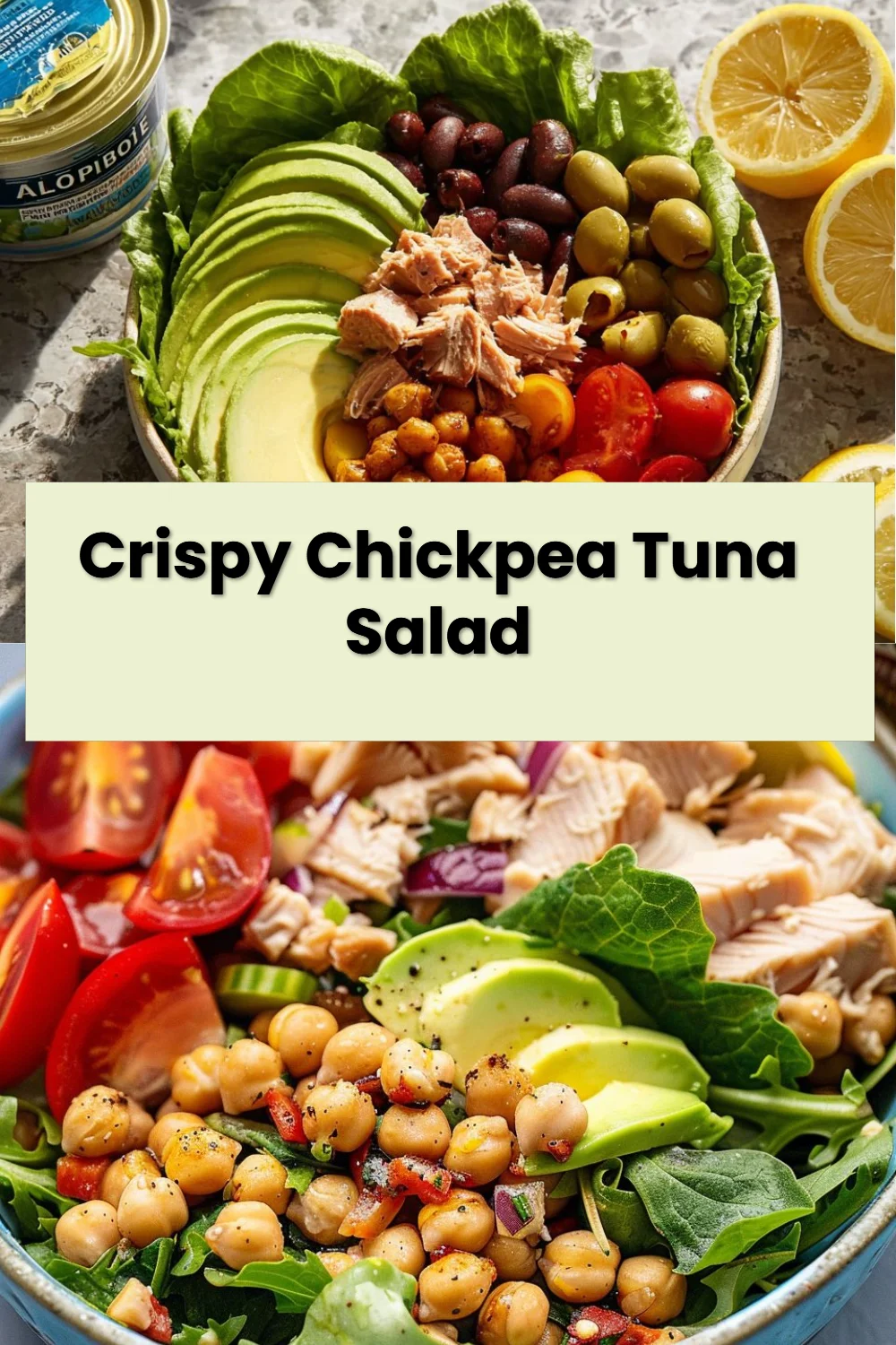 Crispy Chickpea Tuna Salad