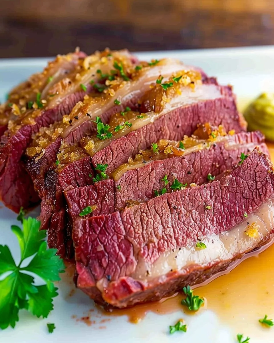 Crispy Corned Beef (Oven or Slow Cooker)