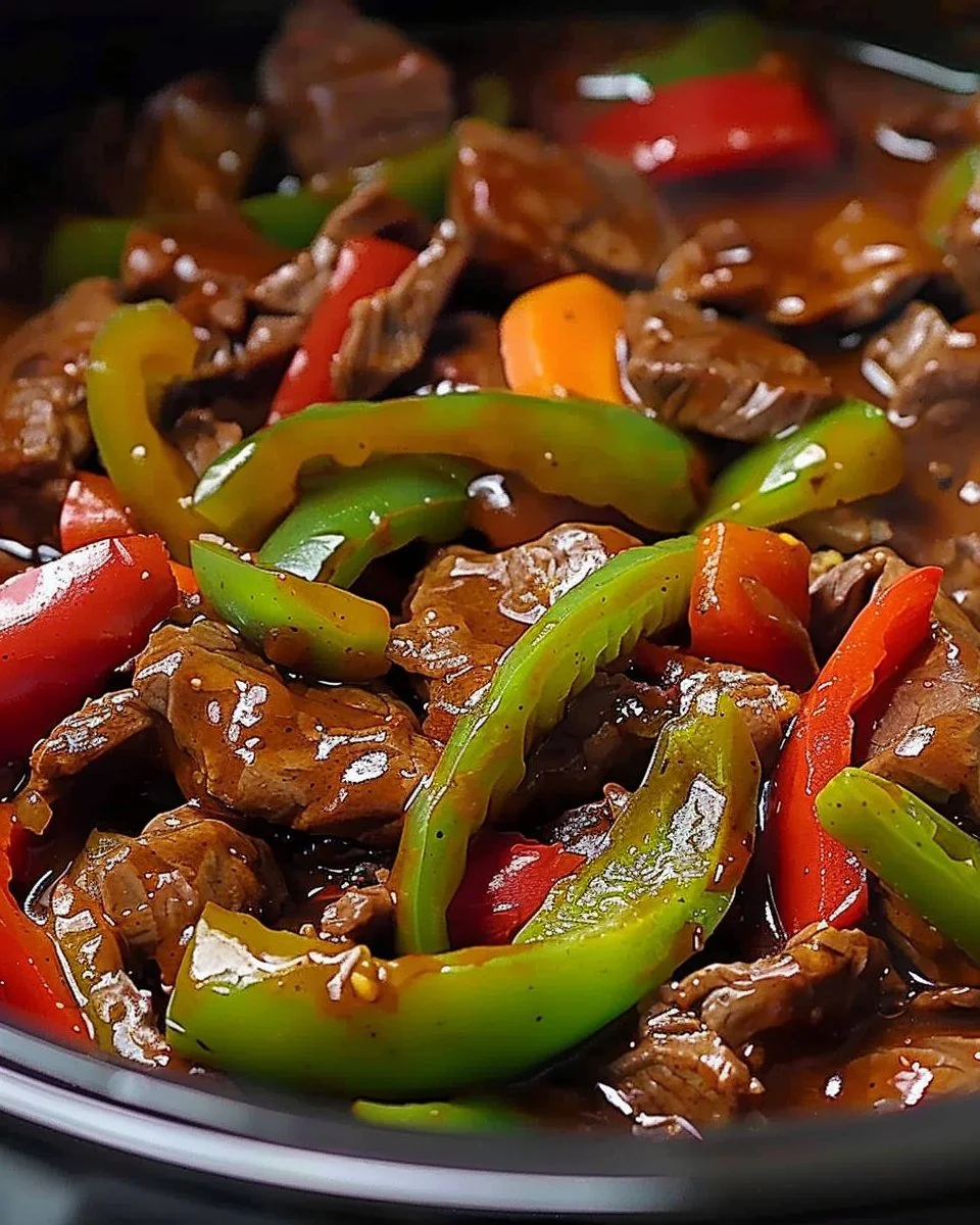Pepper Steak in a Crock Pot