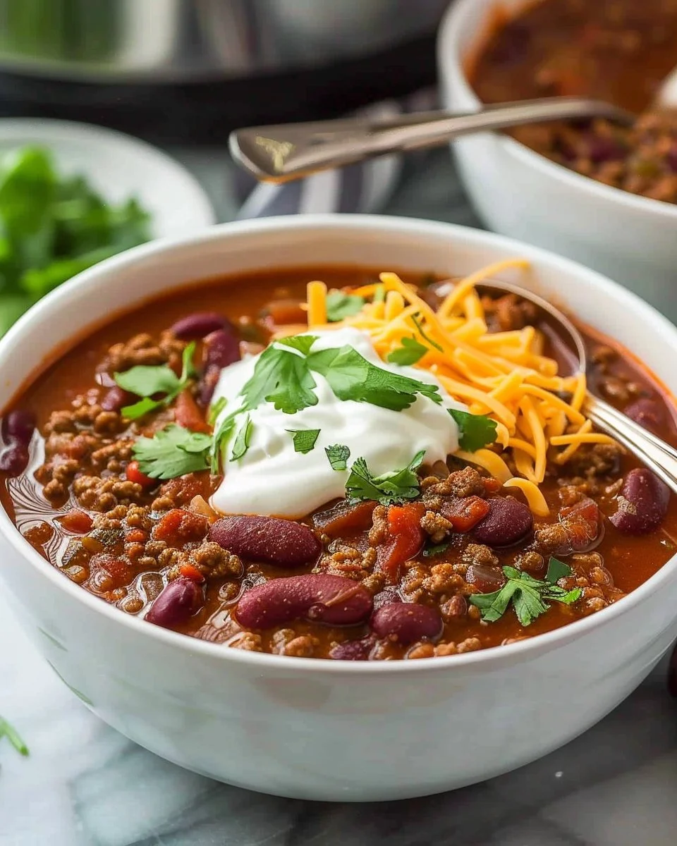Crockpot Chili (Slow Cooker Chili)