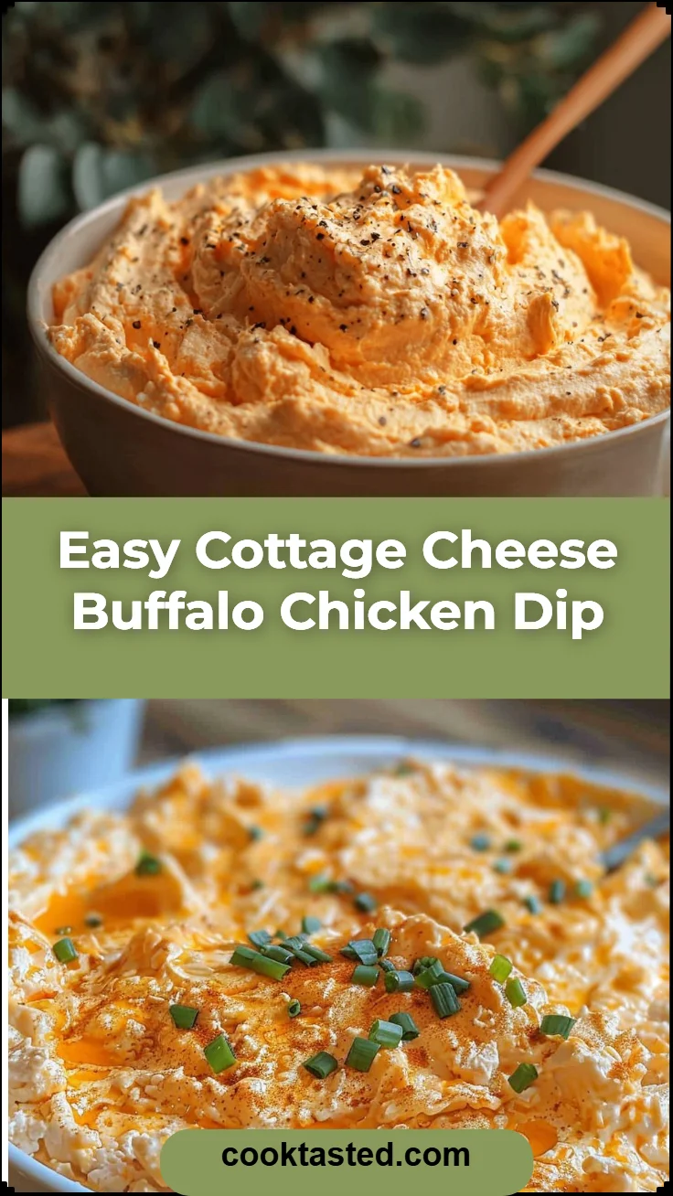 Easy Cottage Cheese Buffalo Chicken Dip