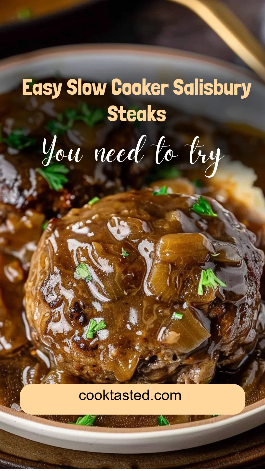 Easy Slow Cooker Salisbury Steaks