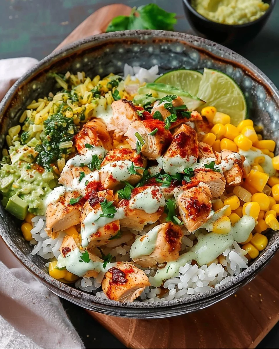 Easy Street Corn Chicken Rice Bowl