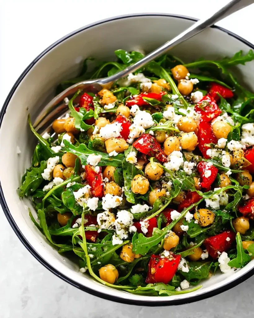 Colorful Mediterranean salad with fresh vegetables and herbs