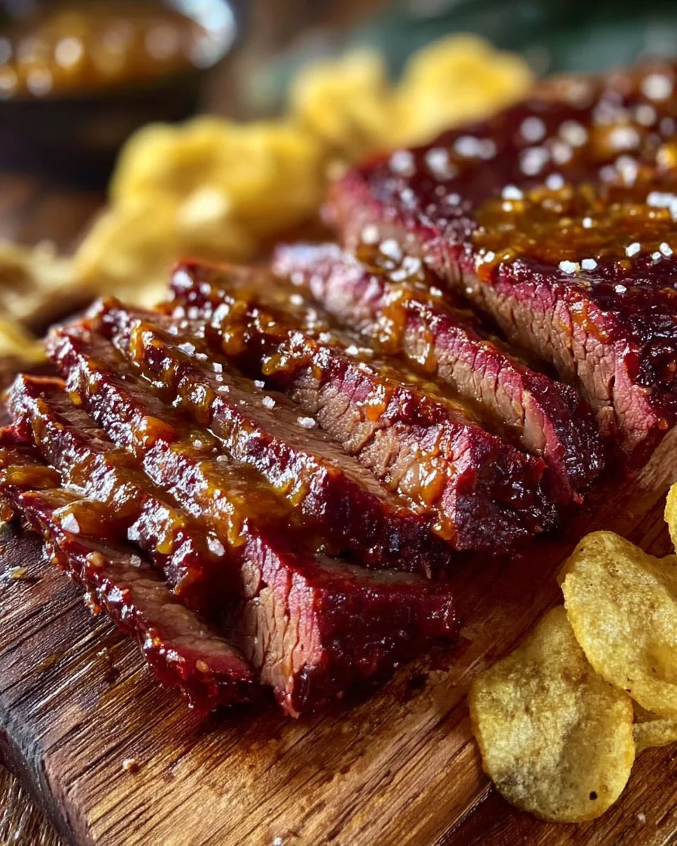 Guinness Braised Corned Beef Brisket served with vegetables