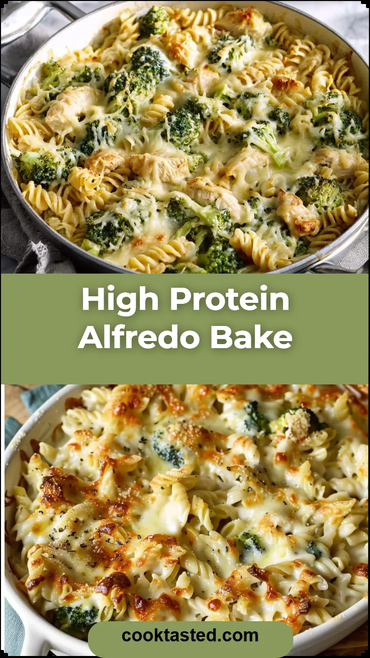 High Protein Alfredo Bake