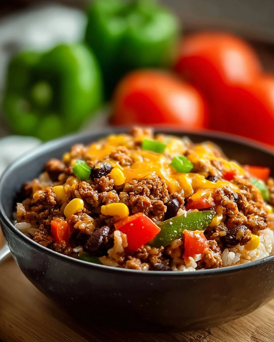 High protein unstuffed peppers with colorful vegetables and lean meat