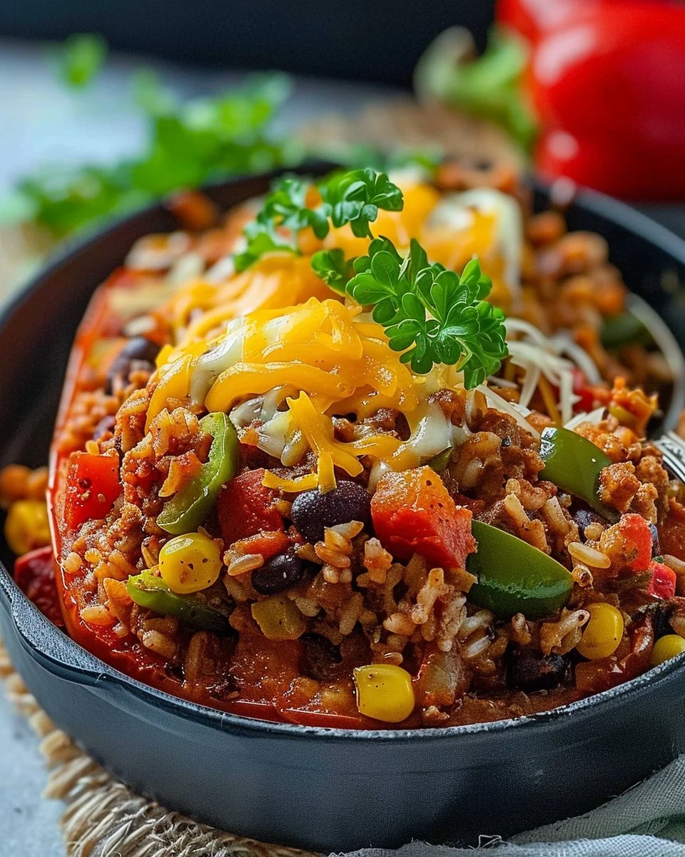 High Protein Unstuffed Peppers