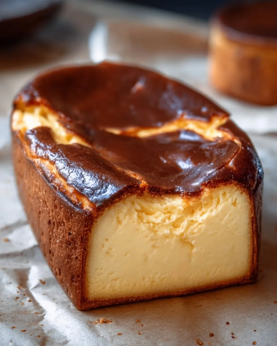 Indulgent Burnt Basque Cheesecake in a Loaf Pan You'll Love