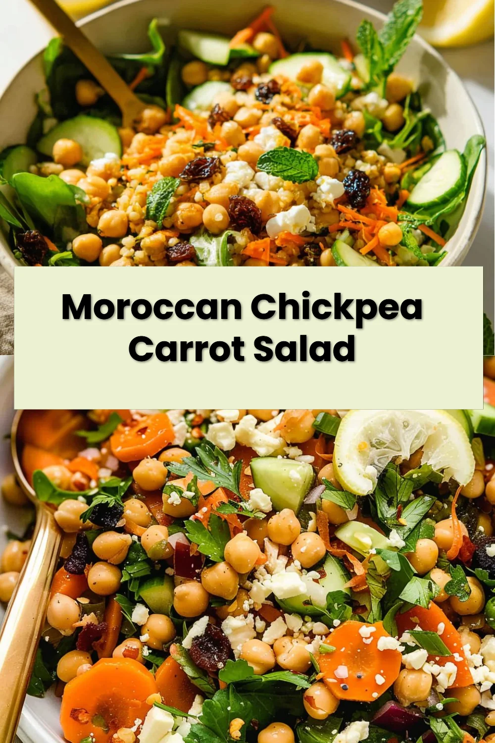 Moroccan Chickpea Carrot Salad