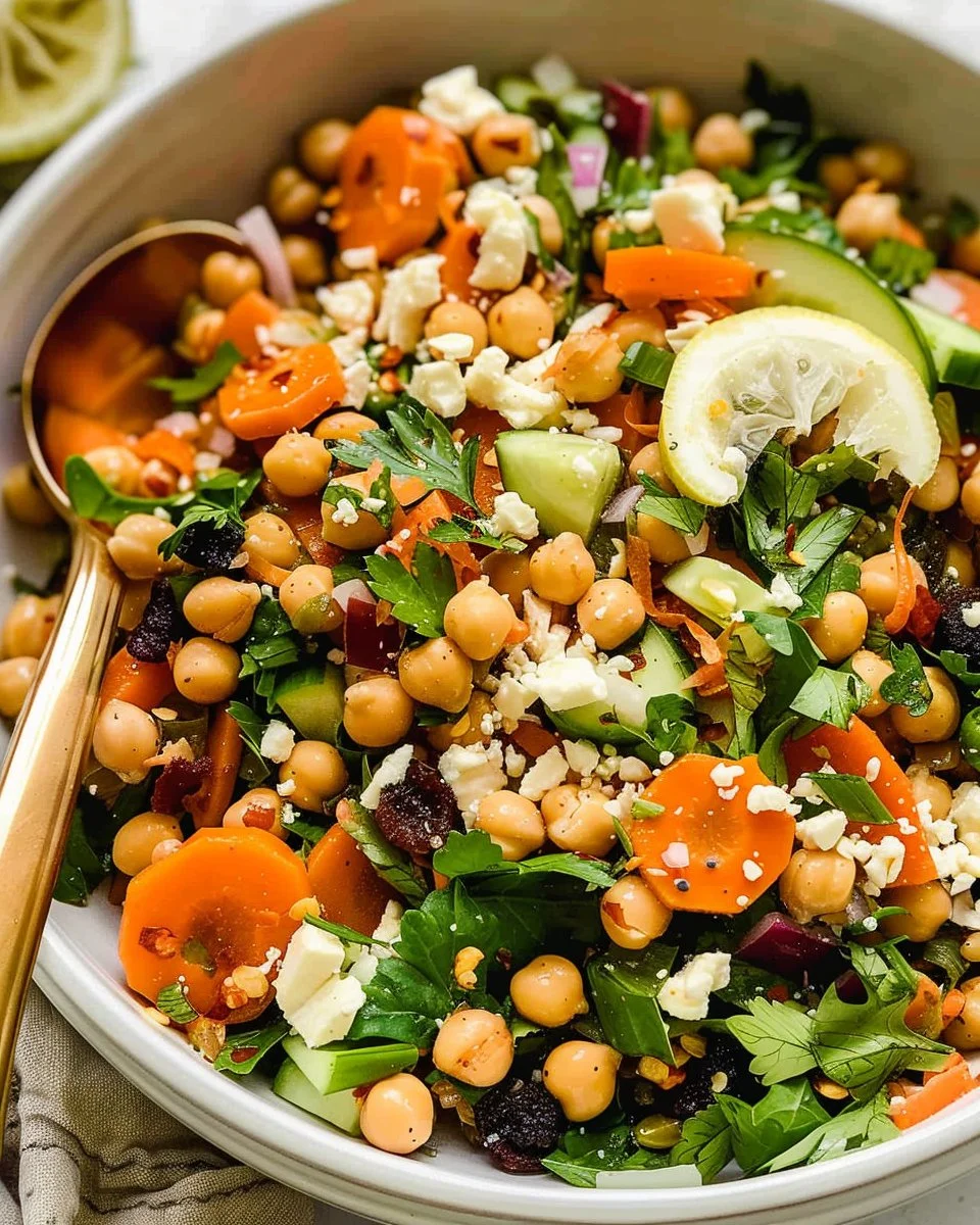 Moroccan Chickpea Carrot Salad