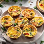 Delicious muffin tin mini quiches baked to perfection