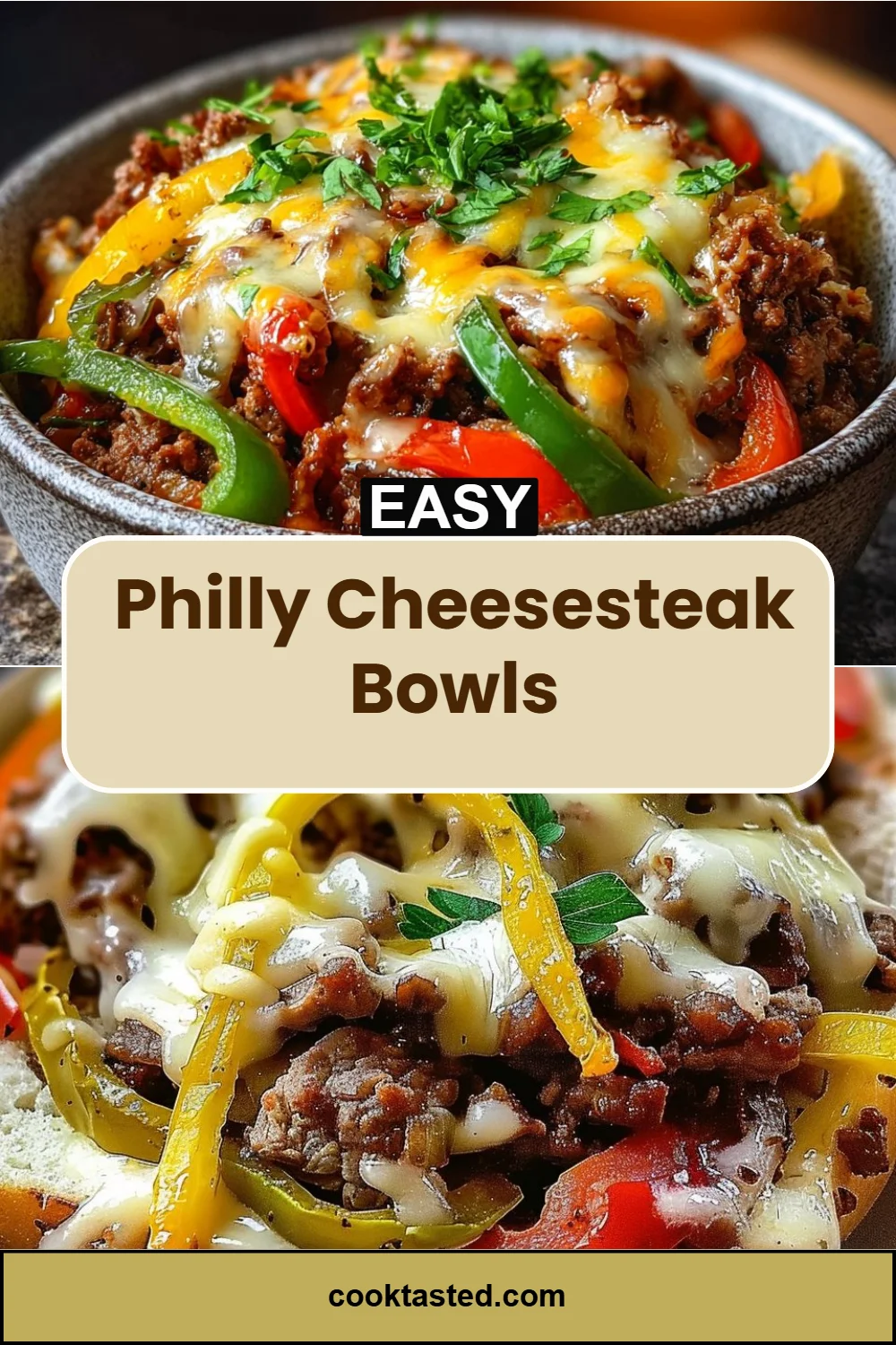 Philly Cheesesteak Bowls