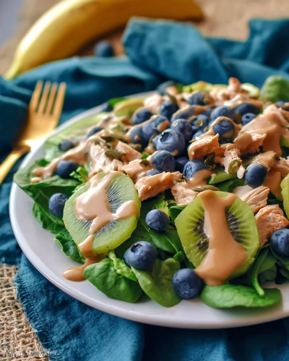Delicious Pistachio Spinach Salad with creamy balsamic dressing and vibrant greens