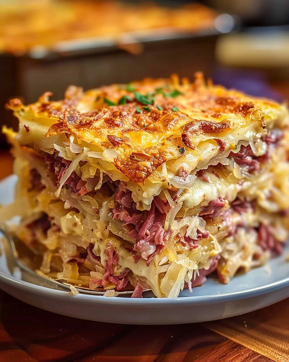 Reuben Layered Bake (corned Beef, Sauerkraut & Swiss)