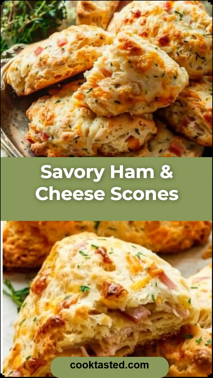 Savory Ham & Cheese Scones
