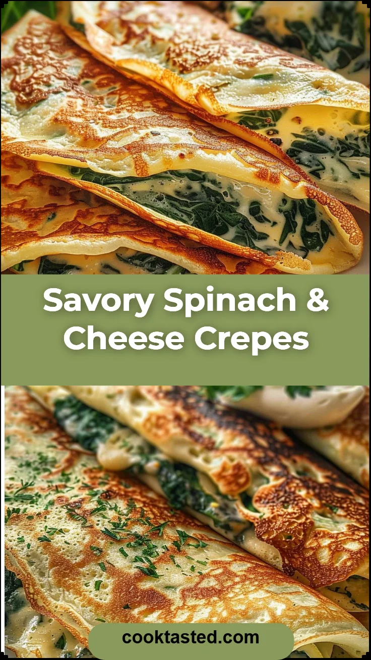 Savory Spinach & Cheese Crepes