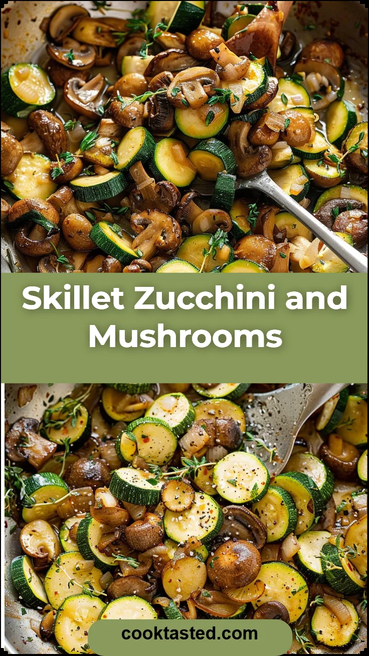 Skillet Zucchini and Mushrooms