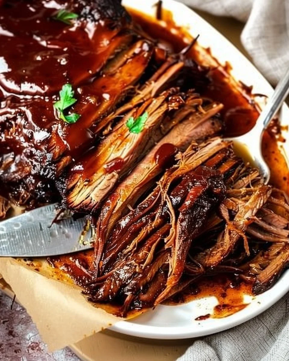 Slow Cooker BBQ Beef Brisket