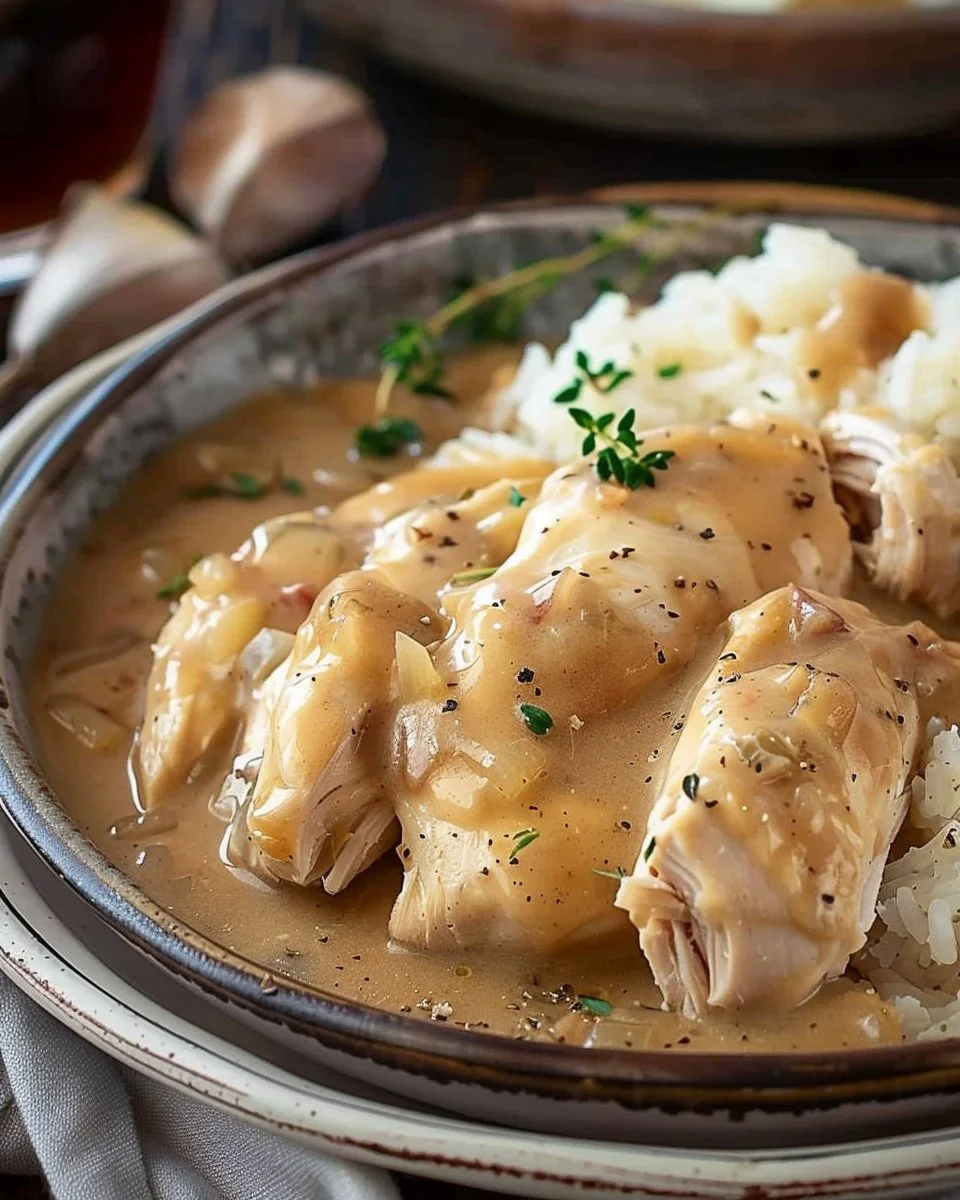 Slow Cooker Chicken and Gravy