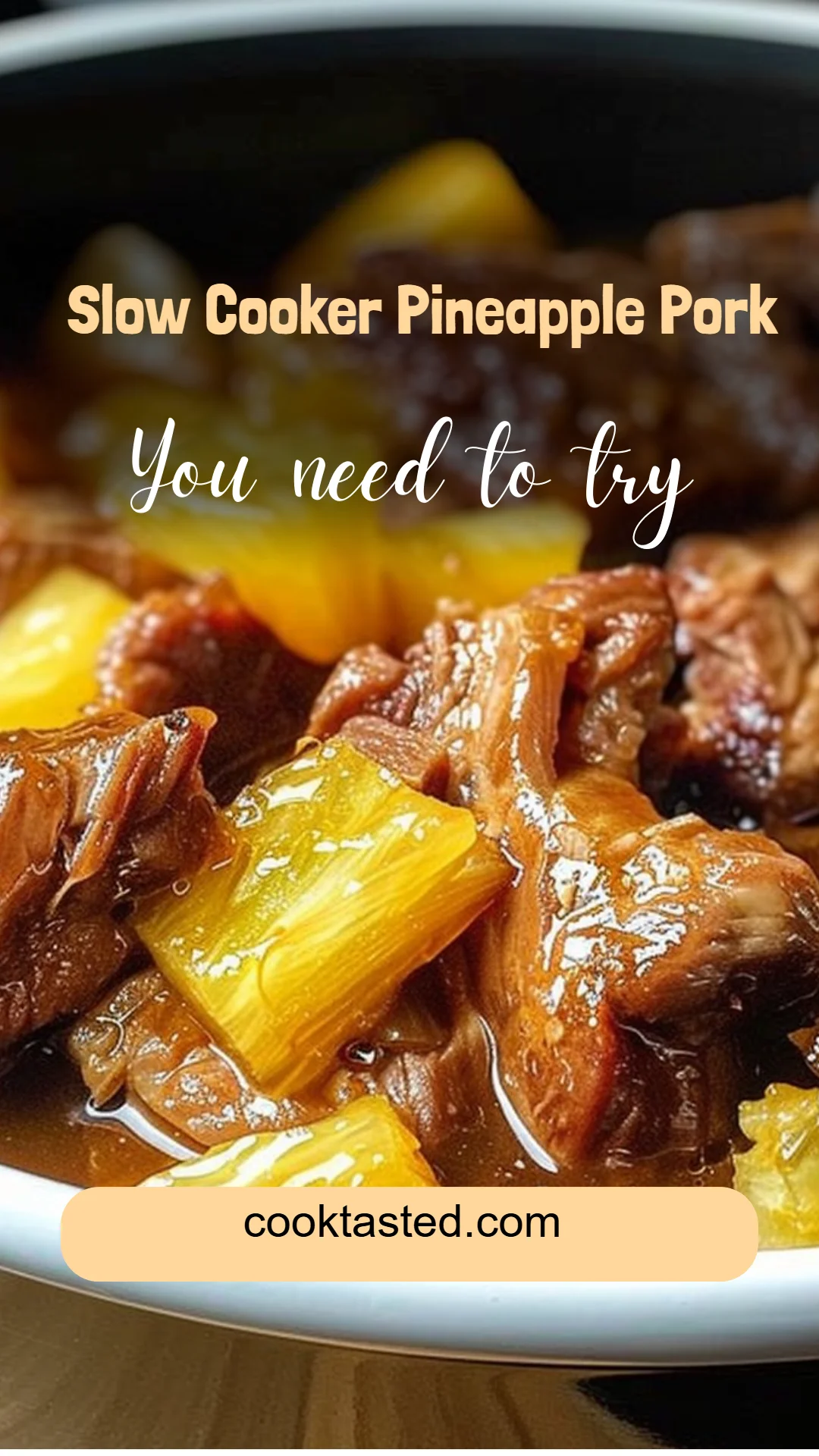 Slow Cooker Pineapple Pork
