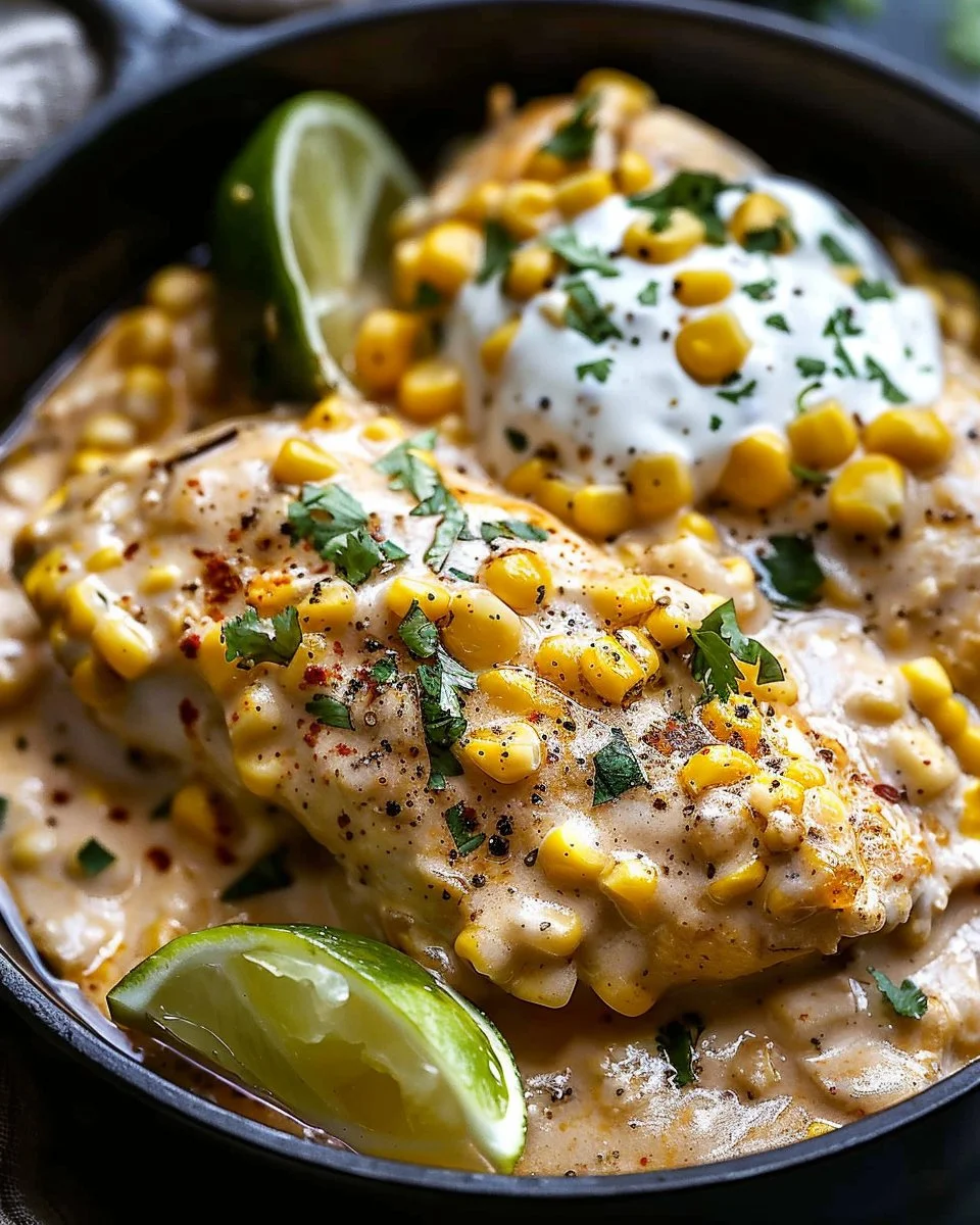 Slow Cooker Street Corn Chicken: Creamy Comfort in Every Bite