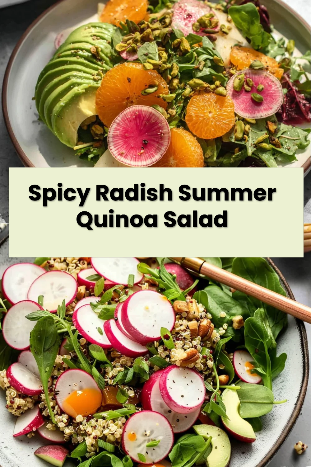 Spicy Radish Summer Quinoa Salad