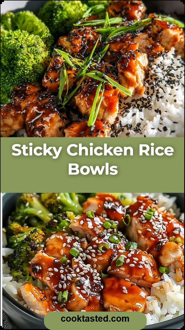 Sticky Chicken Rice Bowls