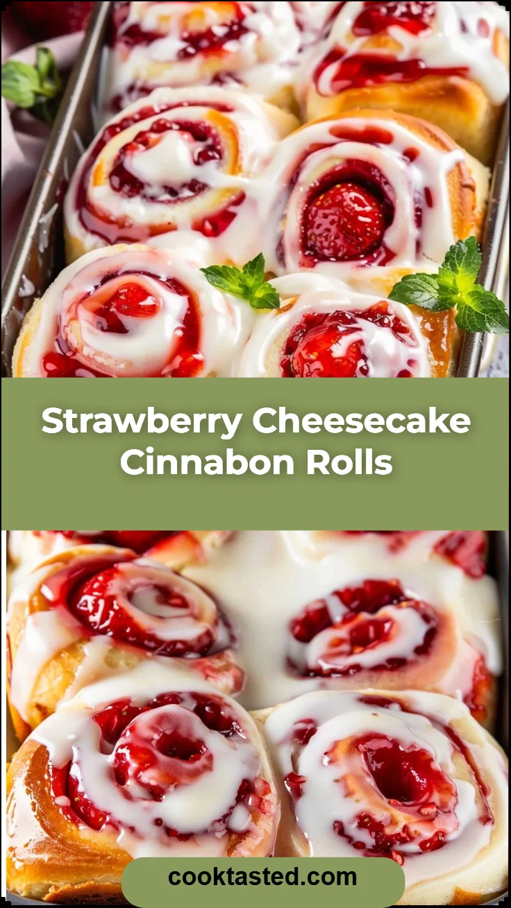 Strawberry Cheesecake Cinnabon Rolls