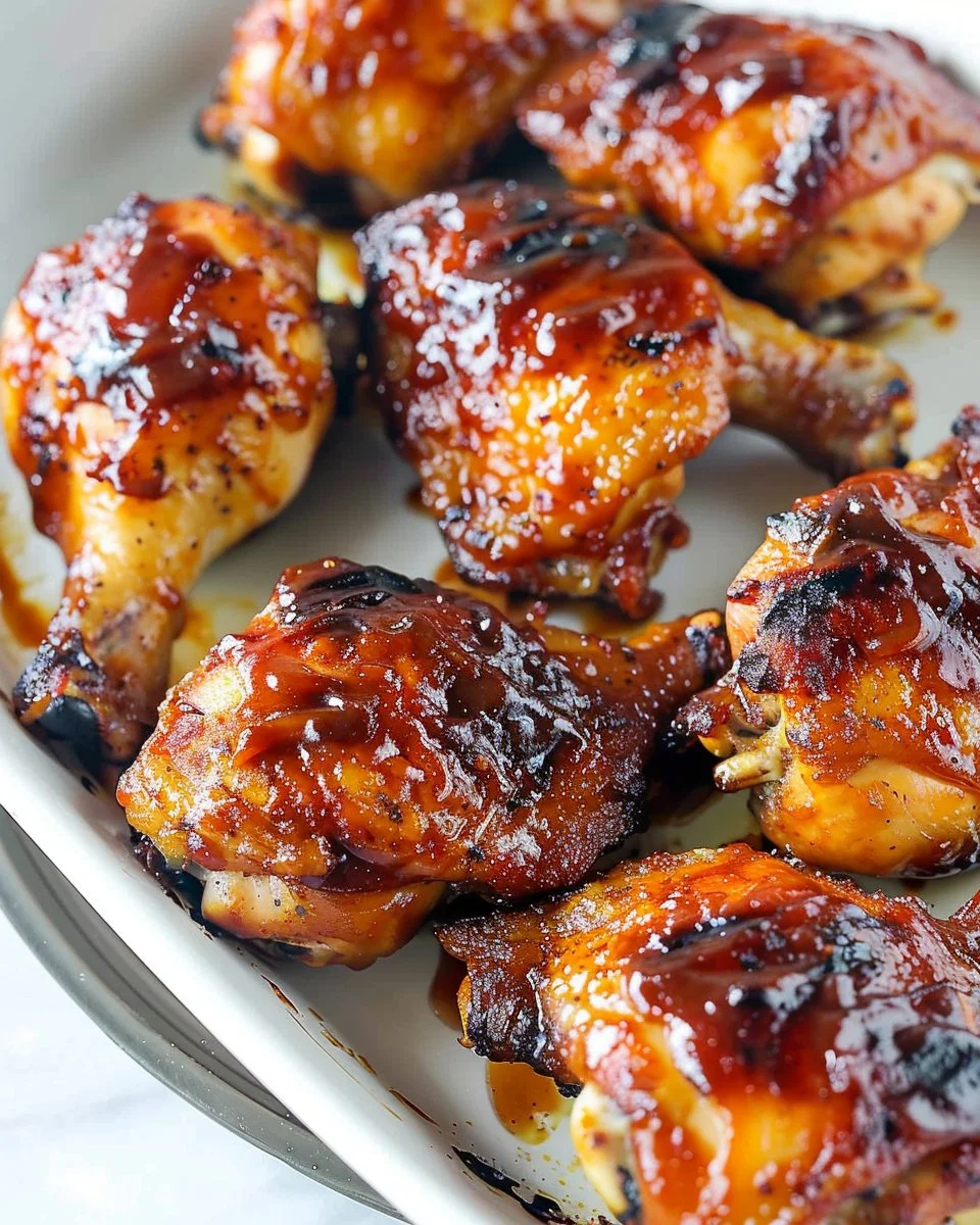 Two Ingredient Crispy Oven Baked BBQ Chicken