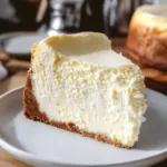 Ultimate creamy cheesecake dessert slice on a plate