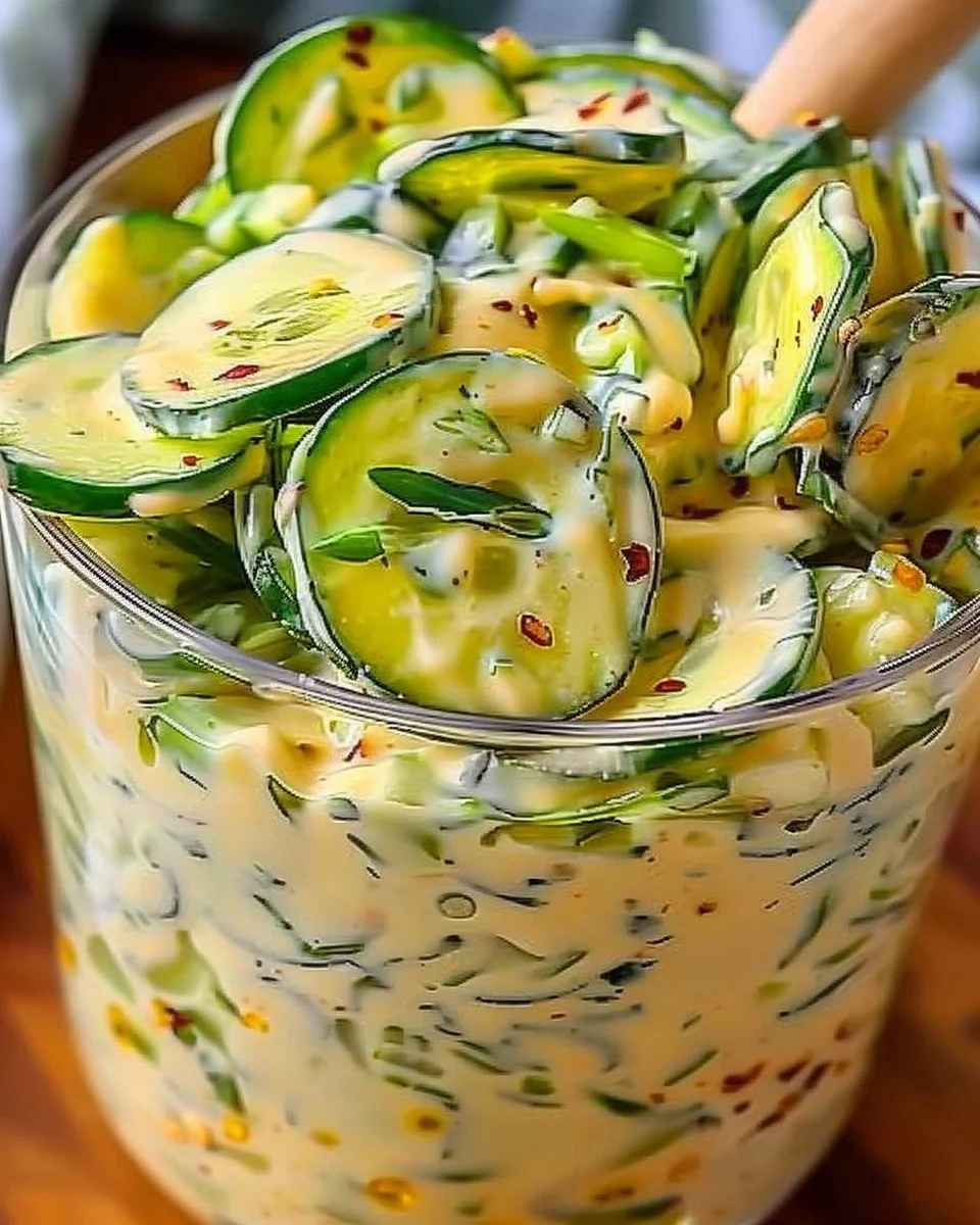 Viral Creamy Asian Cucumber Salad — Easy & Addictive