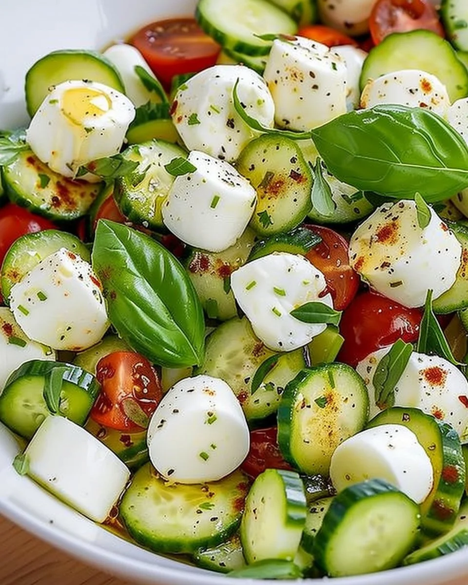 Cucumber Mozzarella Salad