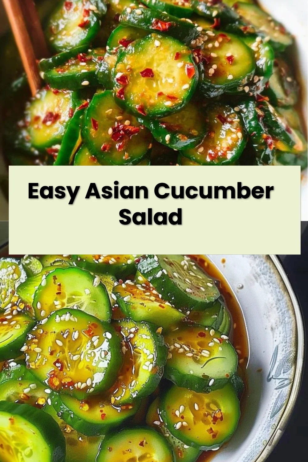 Easy Asian Cucumber Salad