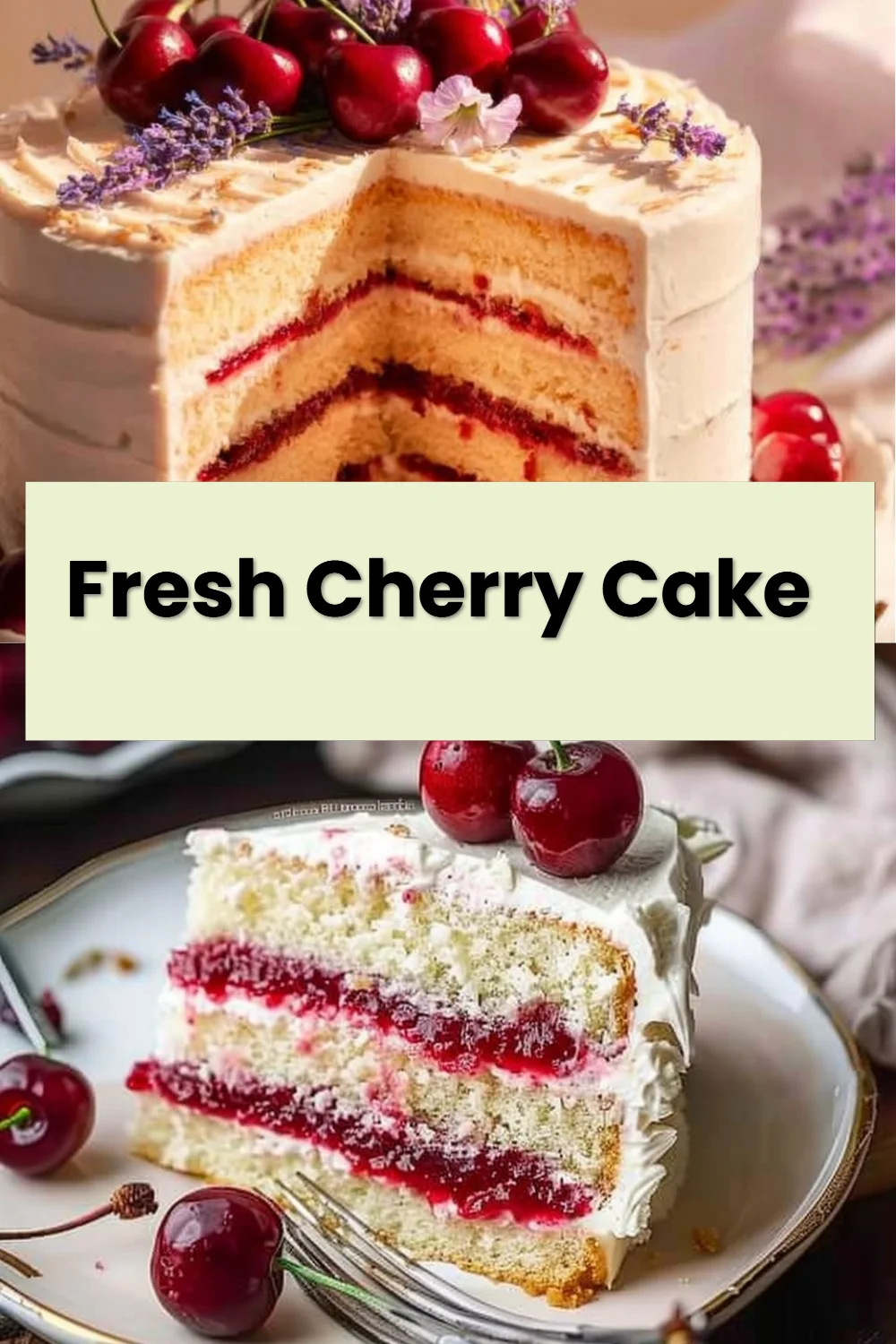Fresh Cherry Cake